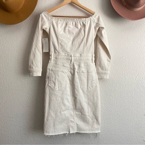 NWT MOTHER X CAROLYN MURPHY Limited
Edition Uncovered Knee Fray Dress, XS - Picture 7 of 12